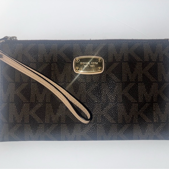 Michael Kors Signature Wristlet (Brown) - Picture 11 of 11